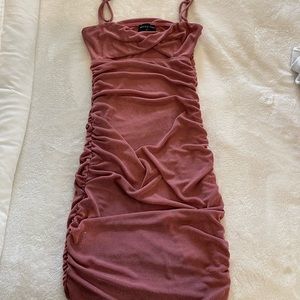 White Fox Don’t Rush It Mini Dress- Color Berry XS